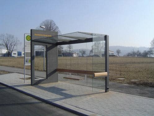 Eine Wartehalle der Reihe "Meilenstein"